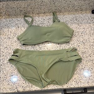 Athleta Green Bikini Swimwear